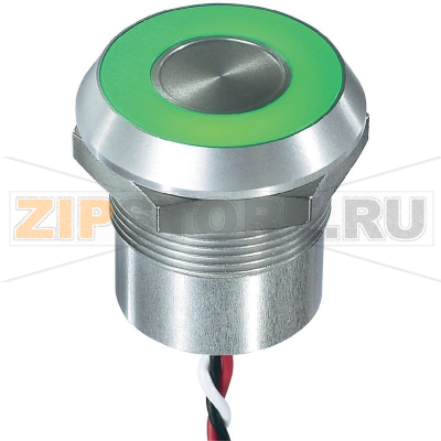 Кнопка сенсорная 12 В, 0.2 А, IP68, IP69K, 1 шт APEM CPB3110000NGSC 