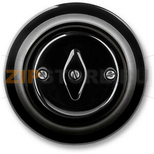 Переключатель перекрёстный, поворотный, чёрный фарфор ABB 2CHK600734C4301 