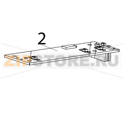 Sensor board Zebra TTP-2030 Sensor board Zebra TTP-2030Запчасть на деталировке под номером: 2