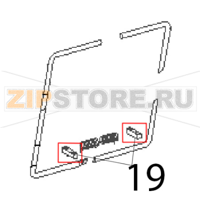 Handle strap Roller Grill Majestic Handle strap Roller Grill MajesticЗапчасть на деталировке под номером: 19