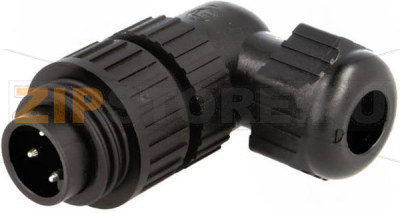 Разъем питания прямоугольный 10 А, 230 В/DC, 400 В/AC, 3+PE, черный Hirschmann CA 3 W LS 
