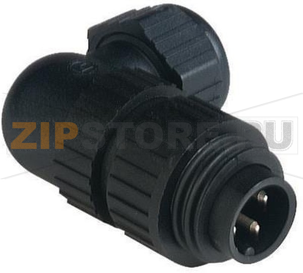 Разъем питания прямоугольный 10 А, 230 В/DC, 400 В/AC, 3+PE, черный Hirschmann CA 3 W LS 