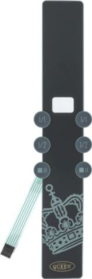 MEMBRANE PUSH-BUTTON PANEL 6 BUTTONS 