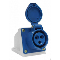 Розетка 16 А, 220 В, 2Р+РЕ, IP44 Chint 9926922