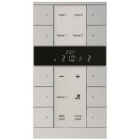 Регулятор комнатной температуры, 10-клавишный, SBR/U10.0.1-83, серебристый алюминий ABB 2CKA006330A0056