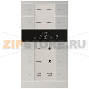 Регулятор комнатной температуры, 10-клавишный, SBR/U10.0.1-83, серебристый алюминий ABB 2CKA006330A0056 