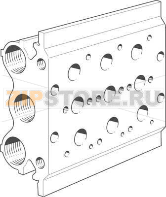 Плита для блочного монтажа Festo PRS-1/8-3-BB 