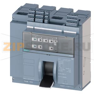 fixed-mounted molded case circuit breaker w. handle frame 1600; 4AUX and trip alarm switch S24; Icu &quot;C&quot; Icu=110kA @ 415V, 4-pole, right ETU360, LSIG, In=1600A rotary coding switch Ir=640...1600A Isd=1...10xIn, Ii=1.5...15xIn N conductor protec. adjustable 