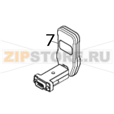 Bluetooth-модуль внешний TSC DA310 Модуль Bluetooth внешний для RS-интерфейса для принтера TSC DA310Запчасть на деталировке под номером: 7