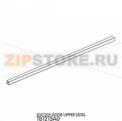 Door upper listel Unox XVC 205 Door upper listel Unox XVC 205Запчасть на деталировке под номером: 60Название запчасти на английском языке: Door upper listel Unox XVC 205