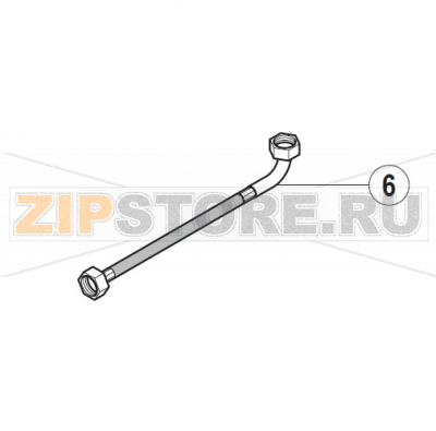 Fill hose Hobart UXT-10A                                                        Fill hose  Hobart UXT-10AЗапчасть на сборочном чертеже под номером: 6Название запчасти на немецком языке языке: Fill hose  Hobart UXT-10A
