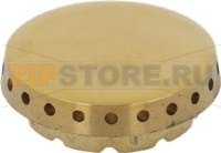 BURNER CAP BRASS PERFORATED GLOSSY