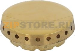 BURNER CAP BRASS PERFORATED GLOSSY 