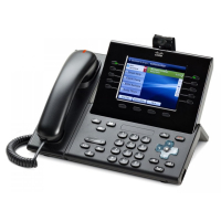 IP-видеотелефон 48 В/DC, 2xGE (PoE), 5 линий, SIP, RJ-45, 640х480 пкс Cisco CP-9951-CL-CAM-K9