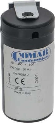 CONDENSATORE µF 400/500 250V 50/60Hz 