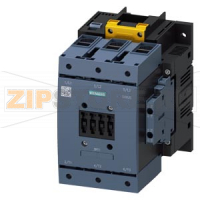 Силовой контактор, AC-3 115 A, 55 кВт/400 В Катушка 50/60 Гц AC и 200–277 В DC x (0,8–1,1) Вход F-ПЛК 24 В DC 3-полюсн., типоразмер S6, Вспомогательные контакты 2 НО + 2 НЗ Главная цепь: Рамочная клемма Цепь управления и вспомогательная цепь: винтовой заж