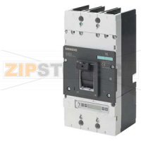 АВТОМАТИЧЕСКИЙ ВЫКЛЮЧАТЕЛЬ VL 1600N СТАНДАРТНАЯ ОТКЛ. СПОСОБНОСТЬ ICU=55KA / 415 V AC 3 ПОЛ., ЗАЩИТА ЛИНИЙ РАСЦЕПИТЕЛЬ LCD ETU42, LSIG 3PHASES/4WIRES WITH PIGTAIL IN=1600A, RATED CURRENT IR=640-1600A, OVERLOAD ISD=1,5TO8XIR, II=9XIN SHORT-CIRCUIT Siemens