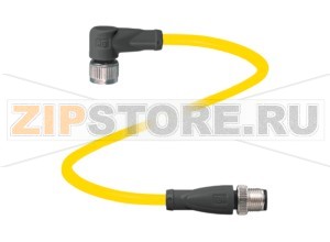 Кабель датчика-исполнительного устройства Connection cable V1-W-YE0,3M-PVC-U-V1-G Pepperl+Fuchs Описание оборудованияConnection cable, M12