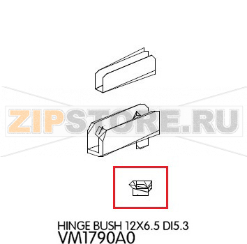 Hinge bush 12X6.5 DI5.3 Unox XL 405 Hinge bush 12X6.5 DI5.3 Unox XL 405Запчасть на деталировке под номером: 43Название запчасти на английском языке: Hinge bush 12X6.5 DI5.3 Unox XL 405