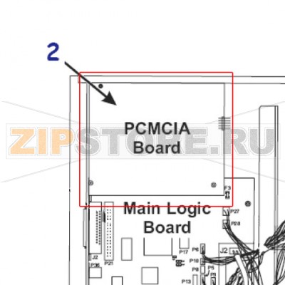 PCMCIA карта Zebra 140 XiIII Plus PCMCIA плата расширения для термопринтера Zebra 140 XiIII PlusЗапчасть на сборочном чертеже под номером: 2Количество запчастей в комплекте: 1Название запчасти Zebra на английском языке: Kit Maint PCMCIA Board 140, 170, 220Xi3+