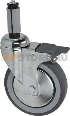 ПОВОРОТНОЕ ИГОЛЬЧАТОЕ КОЛЕСО С ТОРМОЗОМ 