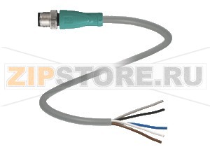 Кабель датчика-исполнительного устройства Cable connector V15S-G-2M-PVC Pepperl+Fuchs Описание оборудованияCable connector, M12, 5-pin, PVC cable
