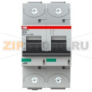 Выключатель автоматический двухполюсный, S802PV-SP40 ABB 2CCF019603R0001 