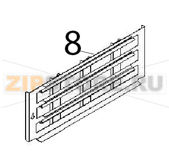 Telaio vassoi SX comp. Angelo Po 2G1PE2E Telaio vassoi SX comp. Angelo Po 2G1PE2EЗапчасть на деталировке под номером: 8
