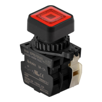 Выключатель кнопочный, Ø отверстия: 22/25 мм Autonics S2PRS-P3RABL