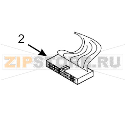 Кабель информационный для термоголовки 10500-2XXX-XXXX &amp; 10500-3XXX-XXXX Zebra 105SL Шлейф информационный для печатающей термоголовки с разъемом 10500-2XXX-XXXX &amp; 10500-3XXX-XXXX для принтера Zebra 105SLЗапчасть на сборочном чертеже под номером: 2Количество запчастей в комплекте: 1Название запчасти Zebra на английском языке: Printhead Data Cable For 105SL Configuration Formats: 10500-2XXX-XXXX &amp; 10500-3XXX-XXXX