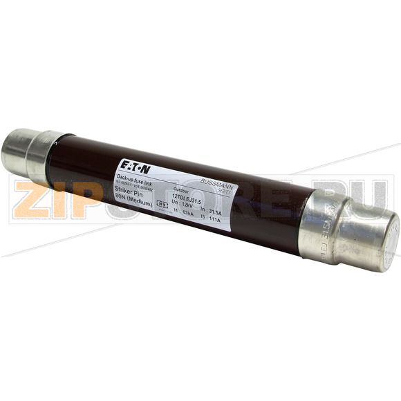 Предохранитель, 31.5 A, AC 12 kV, 63 кА, 2", 51x292 мм, DIN Eaton 12KV 31.5A 2" DIN Brown Resin Seal Fuse 