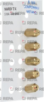 NAT. GAS INJECTORS 5MA BURNER KIT 5 PCS
