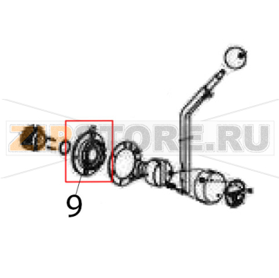 Supp maniglia velocità Sigma BMR 60 Supp maniglia velocità Sigma BMR 60Запчасть на деталировке под номером: 9