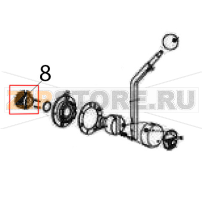 Perno velocità Sigma BMR 80 Perno velocità Sigma BMR 80Запчасть на деталировке под номером: 8