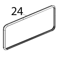 Guarnizione porta profilo 248 Unox XVC 104