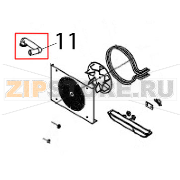 Vent-pipe Hurakan HKN-XF023 Vent-pipe Hurakan HKN-XF023Запчасть на деталировке под номером: 11