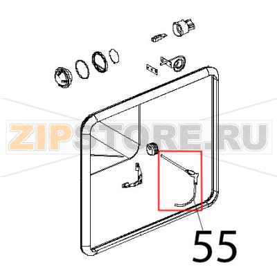 Sonda AL cuore stampata L=1320 Unox XVC 204 Sonda AL cuore stampata L=1320 Unox XVC 204Запчасть на деталировке под номером: 55