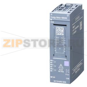 SIMATIC ET 200SP, МОДУЛЬ АНАЛОГОВОГО ВВОДА - ЭЛЕКТРИЧЕСКИЙ СЧЁТЧИК (400 В), AI ENERGY METER 400VAC ST, ДЛЯ УСТАНОВКИ НА БАЗОВЫЙ БЛОК ТИПА D0, ЦВЕТОВОЙ КОД CC00, ДИАГНОСТИКА КАНАЛОВ Siemens 6ES7134-6PA01-0BD0 