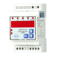 Реле времени 230 В/AC, 1 с-100 ч Entes ERTC-01-DIN