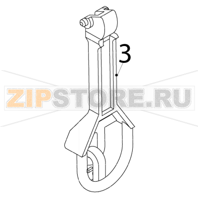 Switch actuator Hoshizaki IM-65NE Switch actuator Hoshizaki IM-65NEЗапчасть на деталировке под номером: 3