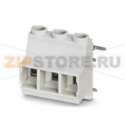 Клеммы для печатного монтажа Phoenix Contact MKDSO 2,5 HV/ 3R-7,5 KMGY Номинальный ток: 24 А, Номинальное напряжение: 630 В, Размер шага: 7,5 мм, Полюсов: 3, Тип подключения: Винтовые зажимы, Монтаж: пайка, Цвет: cерый, Изделие с боковым расположением выводов.Минимальный заказ: 50 шт.Упаковка: 50 шт.