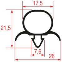 GUARNIZIONE AD INCASTRO 1600x680 mm