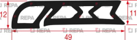 УПЛОТНИТЕЛЬ ДВЕРИ  540 MM