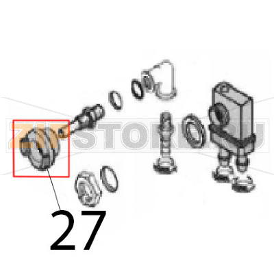 Quick coupler Angelo Po C165D Quick coupler Angelo Po C165DЗапчасть на деталировке под номером: 27
