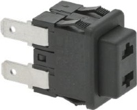 КНОПКА ЧЕРНАЯ ОДНОПОЛЮСНАЯ 16A 250V