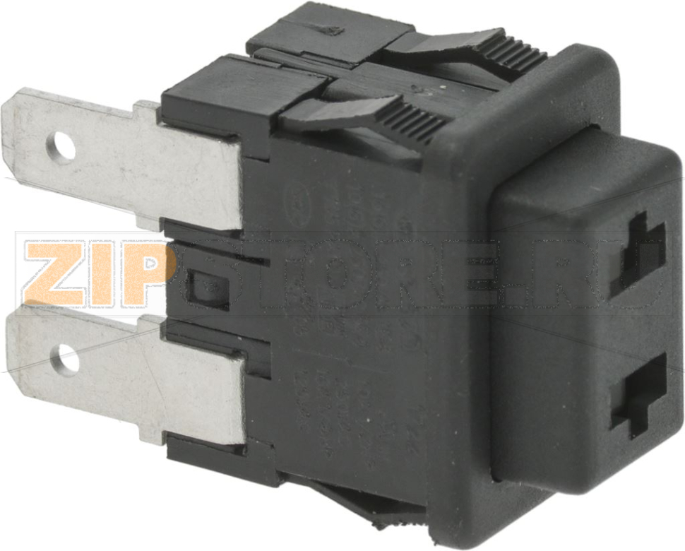 КНОПКА ЧЕРНАЯ ОДНОПОЛЮСНАЯ 16A 250V 