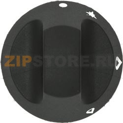 ЧЕРНАЯ РУЧКА Ø 66 ММ С РАЗМЕТКОЙ 