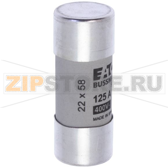 Предохранитель, 125 A, AC 400 В, 120 кА, 22x58 мм, gL/gG, IEC Eaton CYLINDRICAL FUSE 22x58 125A 