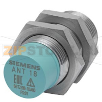 SIMATIC RF300/RF200 antenna ANT 18 stainless steel, -25...+70 &#176;C, IP65, thread M18x1, length 40 mm; without connection cable Siemens 6GT2398-1DA00