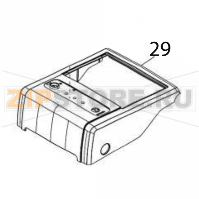 Top cover Sato CG412TT Top cover Sato CG412TTЗапчасть на деталировке под номером: 29Название запчасти на английском языке: Top cover Sato CG412TT.